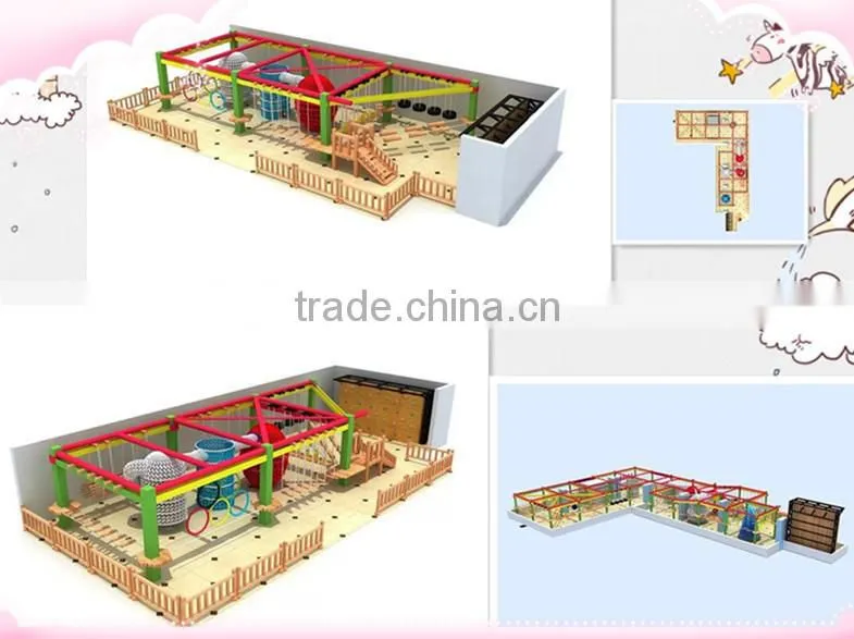 Kids And Teenage Outdoor Playground Multi-function Project Element Rope Course