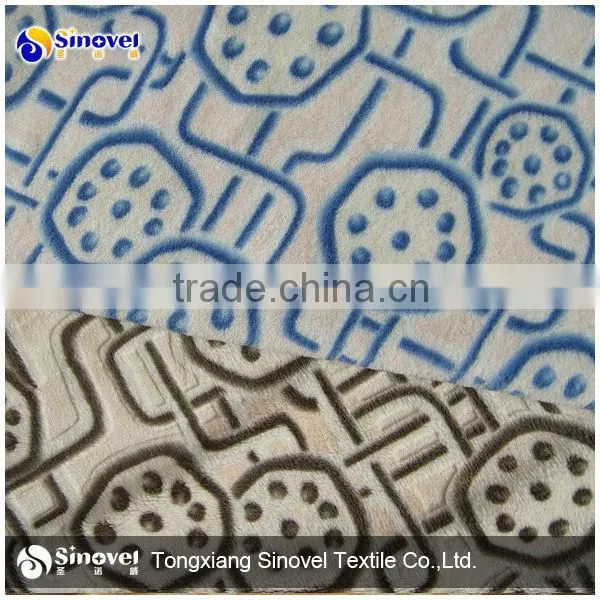 Super soft 100% polyester burnout velboa fabric for sofa fabric,upholstery fabric