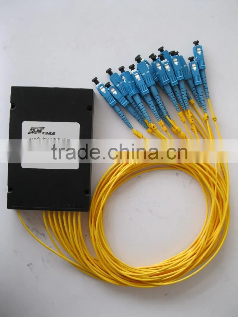 16 way ABS box optical fiber PLC splitter