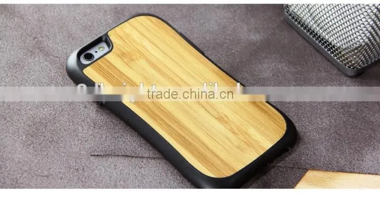 3D Laser engraved wood bamboo cell phone case for iphone cover