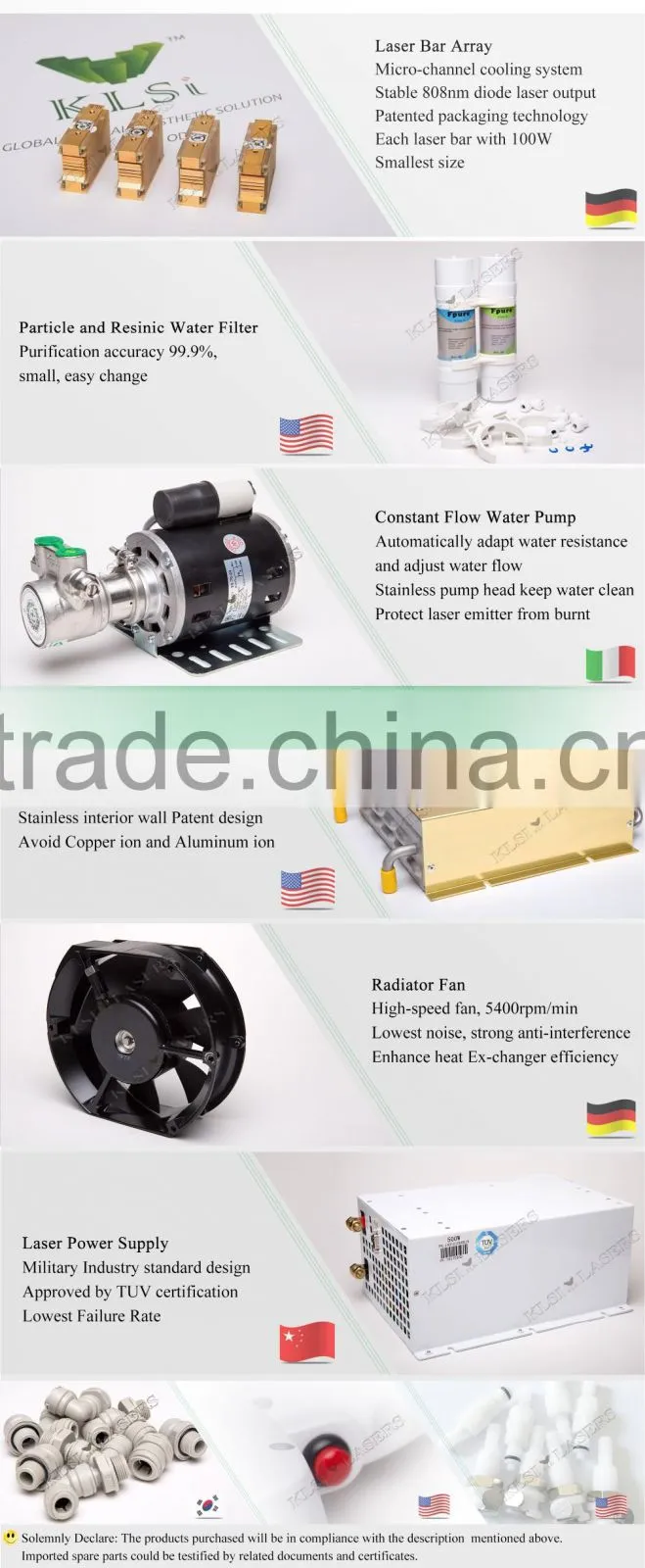Medical laser spa use 808 diode permanent depilazione group equipment