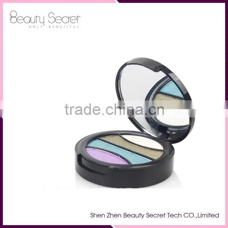 Hot!! Professional 4 color eyeshadow in bronz palette with makeup tool