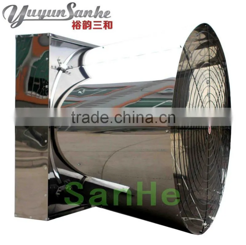 Poultry Farm stainless steel butterfly type cone exhaust fan with CE certificate