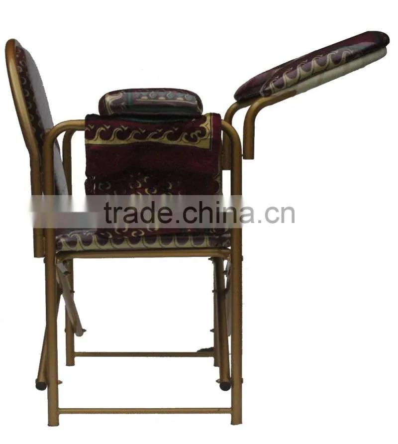 Folding & Knocked Down Muslim Prayer Chair for Elder - with Prayer Pad & Koran Pocket