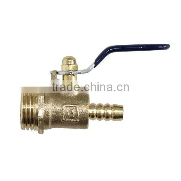 iLot Mini brass ball valve, male thread x hose barb