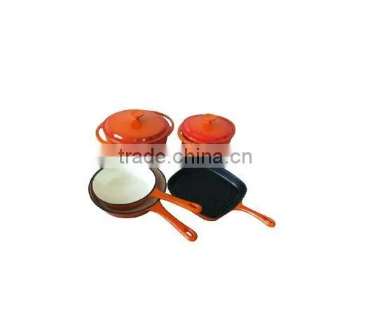 iron cast camping set Dutch oven fire pot frying pot