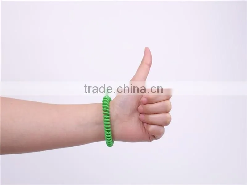Haierc anti mosquito bracelet waterproof mosquito circle band with citronella