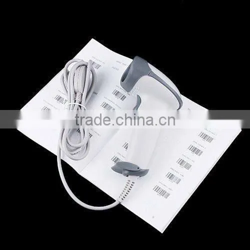 White CCD scan laser Barcode Scanner Bar Code Reader