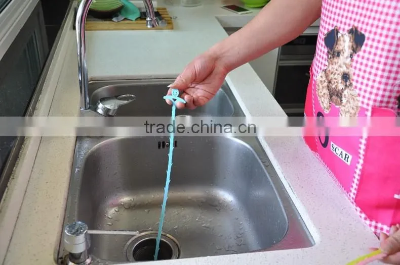 Drain Cleaning Tool DIY Plumbing Dredger Removing Hair Clogs Works on Showers Bathroom Sinks Kitchen Sinks