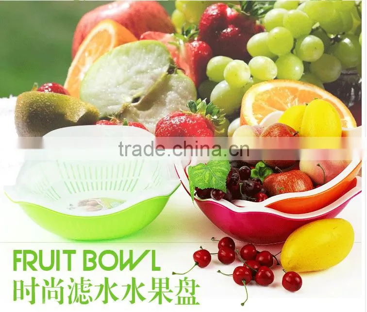 Certification Passed Plastic Fruit Basket Strainer With Net Cover