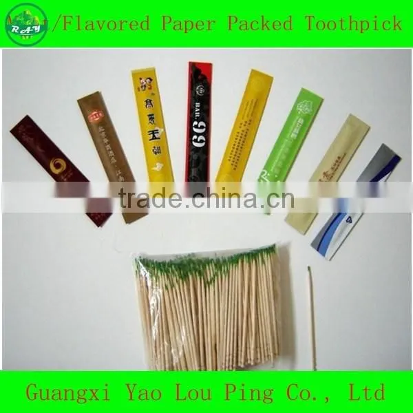 Bamboo grooved toothpicks