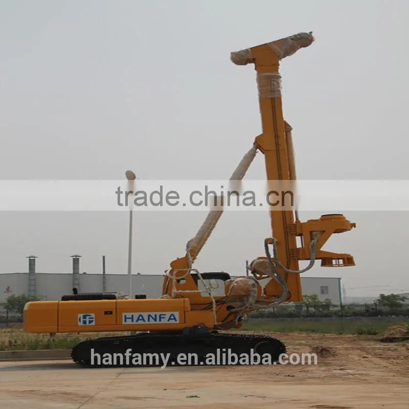 HF128A hydraulic rotary drilling rig max piling depth 56m piling diameter 600-1600mm engineer oversea service ok