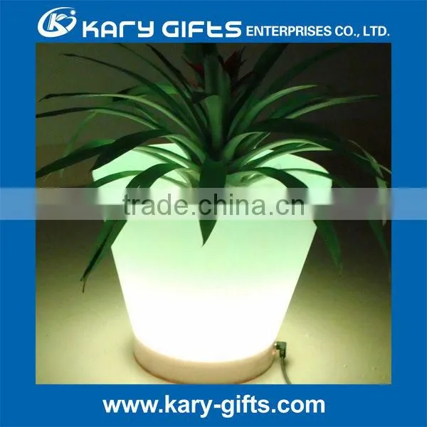 Plastic led light flower pot home & garden supplies fancy led fruit bowl