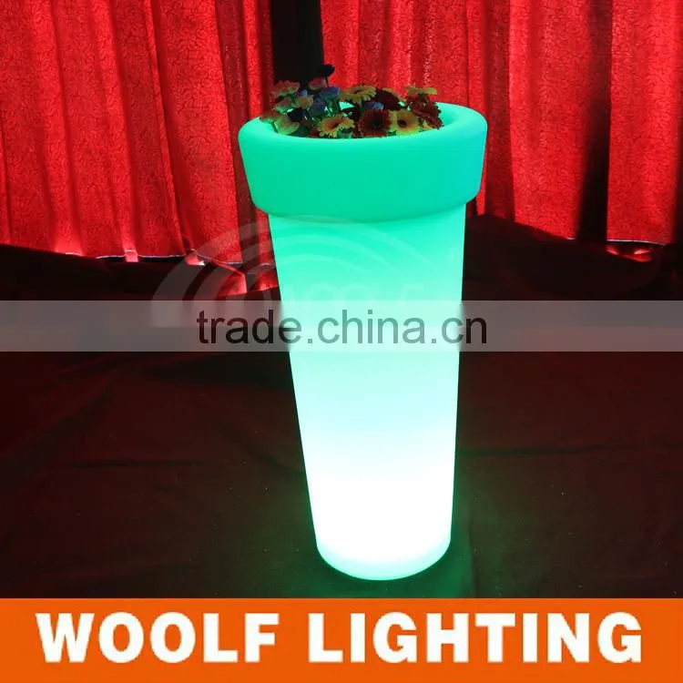 Outdoor Garen Solar Powered Waterproof LED Lighting Flower Pot