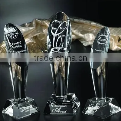 2016 new design factory price crystal award,crystal trophy