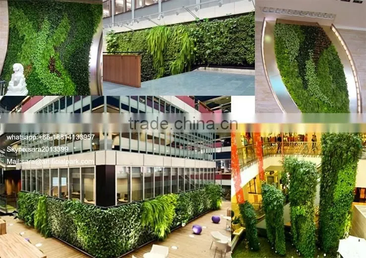 Vertical grass wall, garden artificial hanging green wall,artifiicial wall dropback