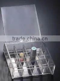 new design transparent lipstick etc cosmetic display case