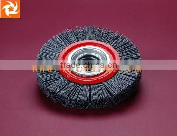 5" abrasive wire circular brush nylon wire wheel brush