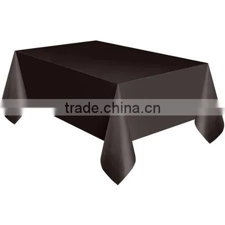 PEVA/EVA Plastic Table Cloth Round Black