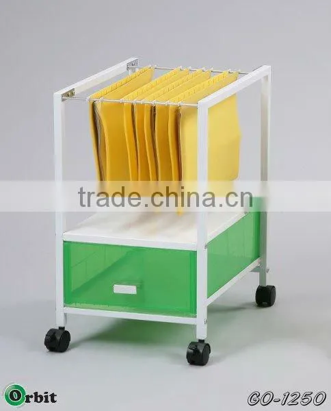 modern metal office cart