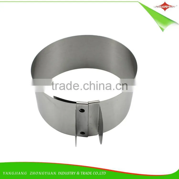 ZY-F1405 3.5 inches adjustable round stainless steel mousse cake ring baking mold