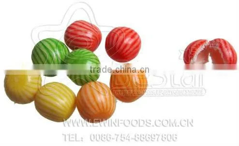 Multicolour Watermelon Shape Fruity Flavour Bubble Gum