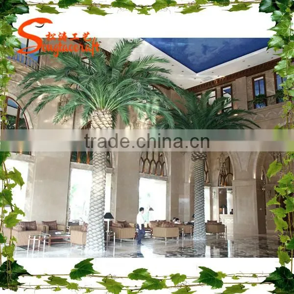 Songtao wholesale artificial date palm tree customized fake date palm tree fiberglass artificial date palm tree