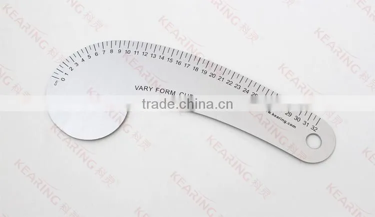 Kearing 32cm Luxury Metal Very Form Rulers for Fashion Designing Aluminum Rulers# 6132A