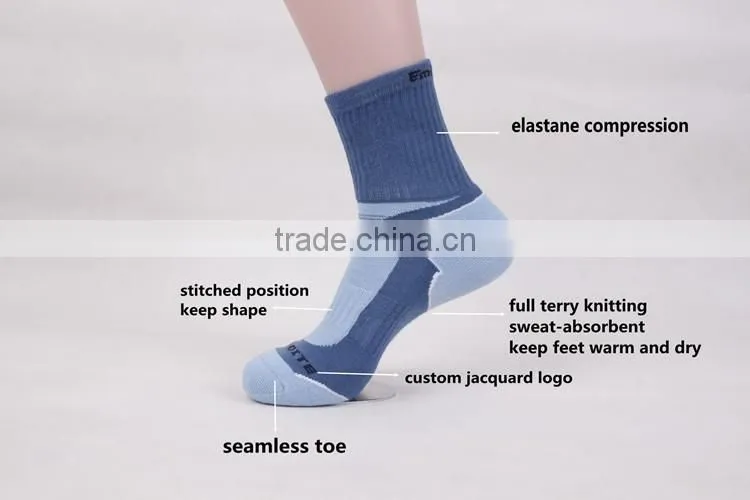 Thermolite hiking ski sport socks full terry knitting socks