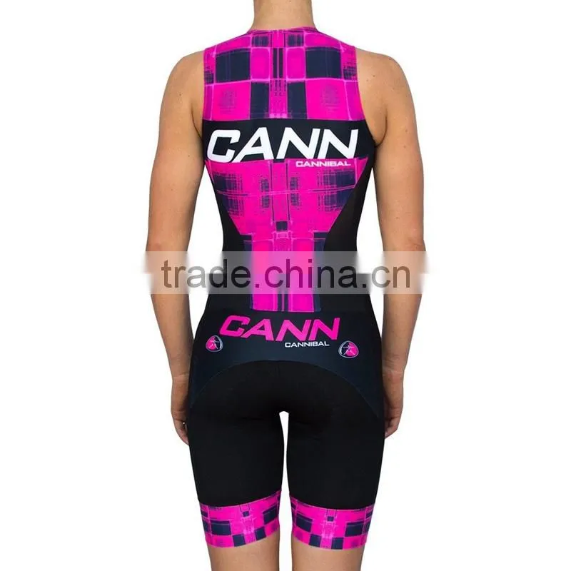 Custom ClubTriathlon Suit For Swimming Running Cycling Jersey Suit Sleeveless