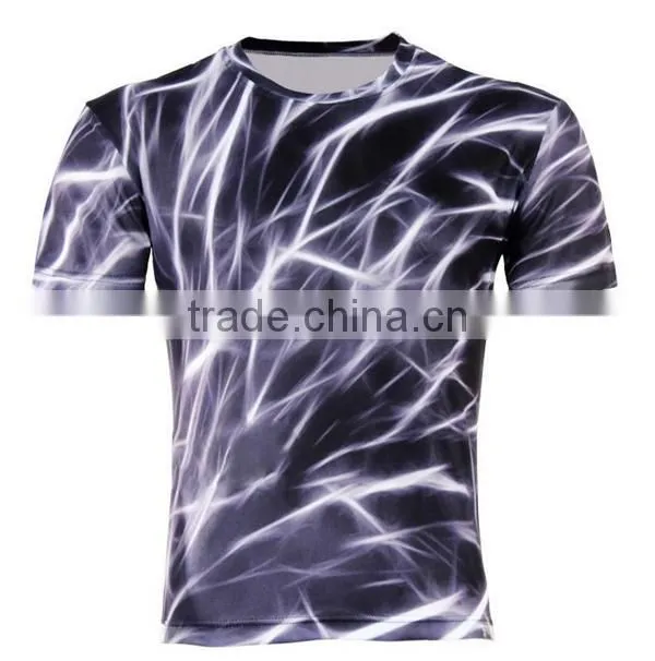 China Clothing Factory OEM T-shirt Polyester Sublimation Print T Shirt