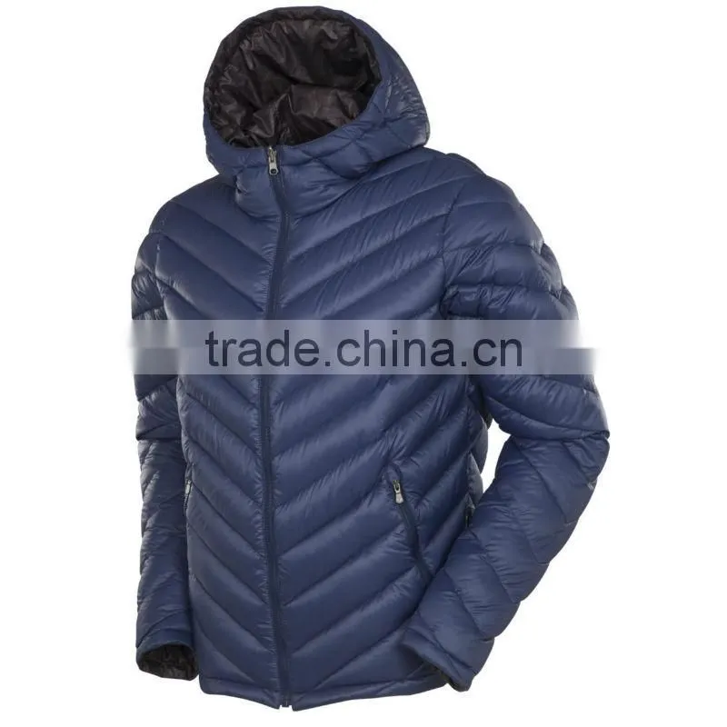 2017 OEM service winter fashion men goose down jacket