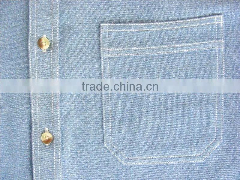 short sleeve contrast color floral denim shirts