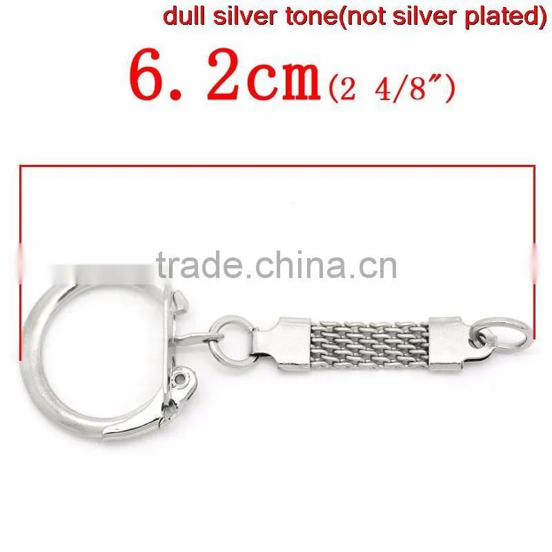 30Pcs/pack New Design Silver Tone Key Chains & Key Rings
