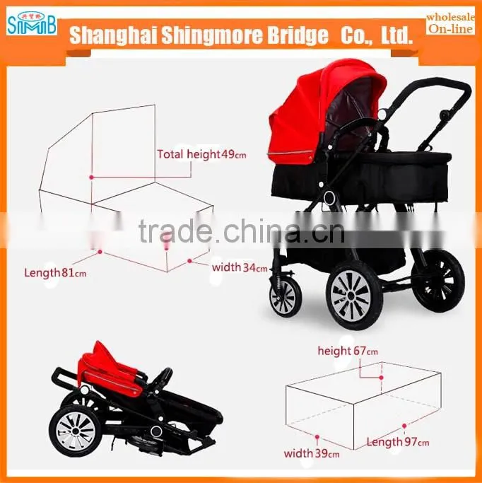 China baby stroller manufacturer best price wholesale luxury Aluminum Alloy frame baby stroller 3 in 1