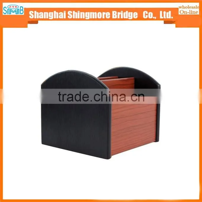alibaba china shcool apparatus supplier hot wholesale high standard MDF wooden pen holder for office