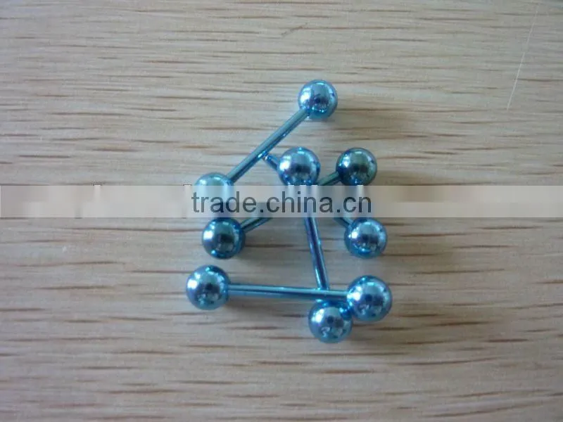 Fashion Plated Blue Tongue Ring