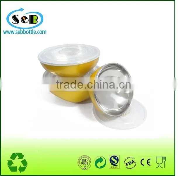 Round stainless steel thermal lunch box vacuum lunch box