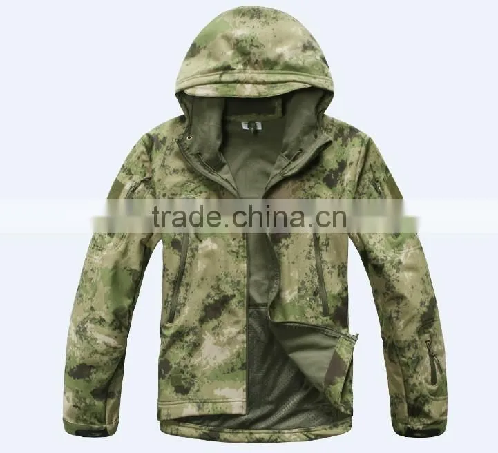 2017 Hot Sale Camo Wholesale Softshell Jacket
