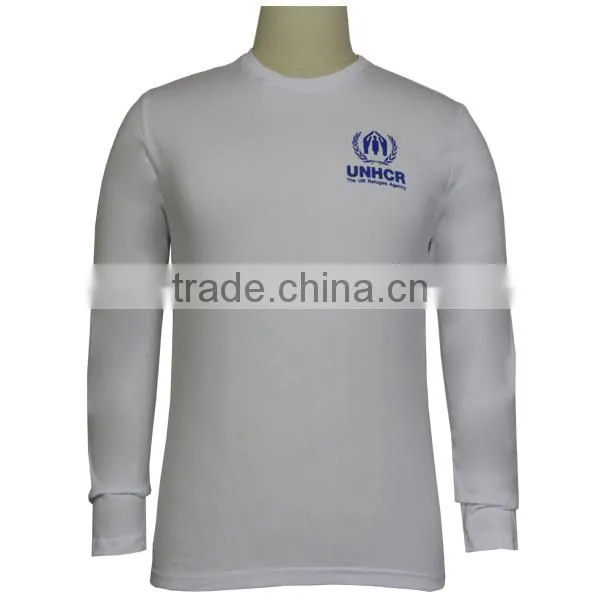 2017 Custom cheap printed long sleeve t shirt