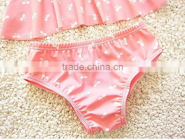 2017 pink cute swimsuit child swimear baby girls swimwear