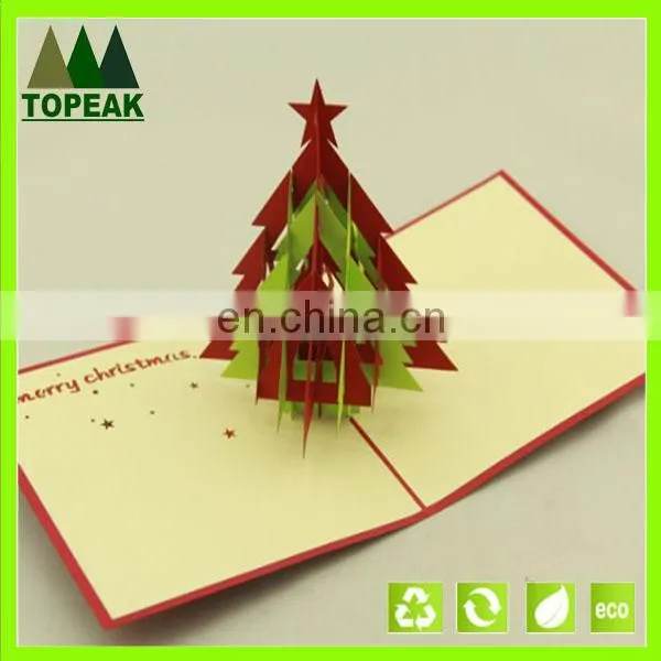 2016 best gift 3d high end christmas cards