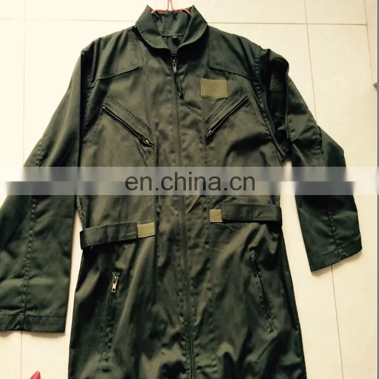 China factory OEM safety Aramid flame retardant airline pilot uniform workwear coverall for flying suit