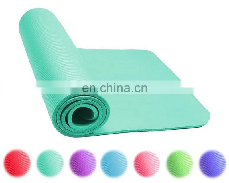 Extra Thick High Density Exercise Fitness Yoga Mat with Carrying Strap