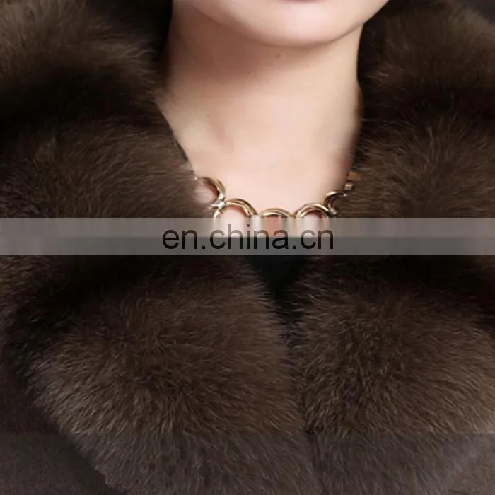 Garment Collar Accessories Fox Fur Trim For Coats