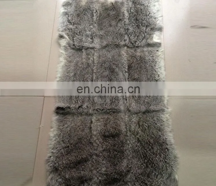 Factory wholesale thick and soft real rabbit fur fabric