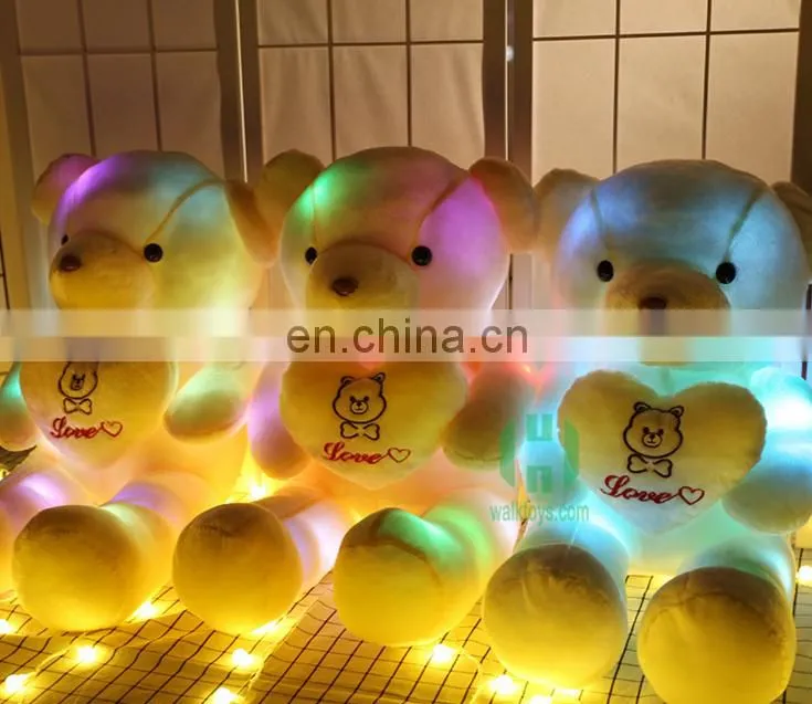HI CE Valentine's day gift for girlfriend 45cm Teddy bear with light