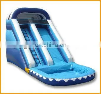 Customized inflatable water slide with pool for summer amusement park