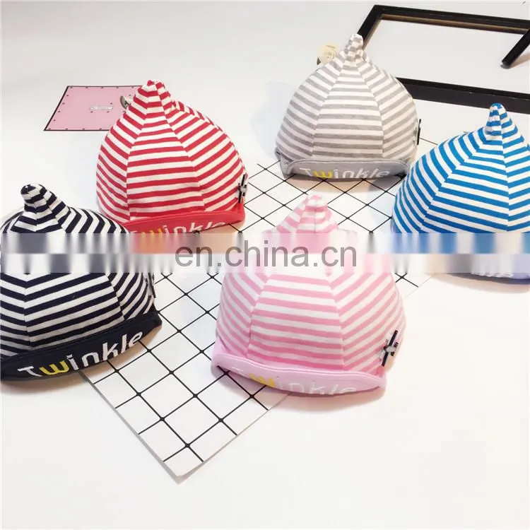 Cute baby boys &girls striped cotton hat good quality baby caps
