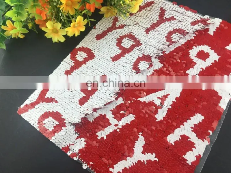 fashion design double side patch with colorful sequin